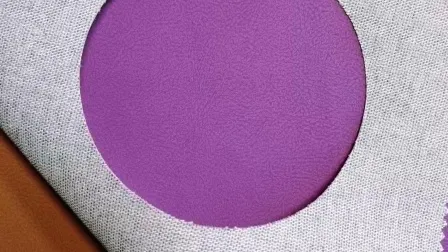 Cuero artificial de PU flocado y pulido mate para muebles, venta al por mayor, tapicería de cuero para sofás