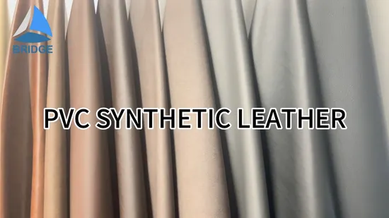 Cuero vegano, cuero sintético ecológico, cuero sintético de PVC para sofá, tela y muebles.