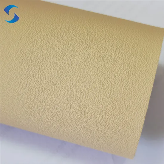 Tela de cuero artificial, material de cuero repujado personalizado para muebles