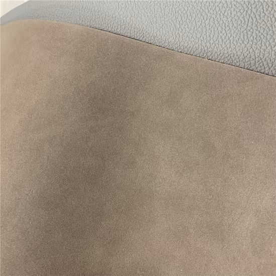 Venta al por mayor de cuero artificial de PVC genuino con acabado mate y pulido para sofá