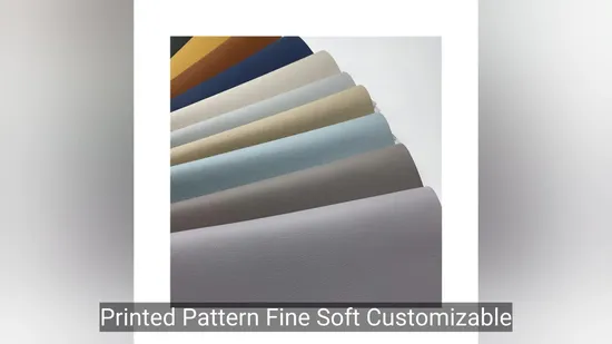 Tela en rollo de cuero PU de silicona, fina, suave y personalizable, con estampado impreso, para bolsos y zapatos.
