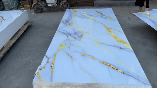 Panel de pared de PVC para decoración de paredes interiores, instalación rápida