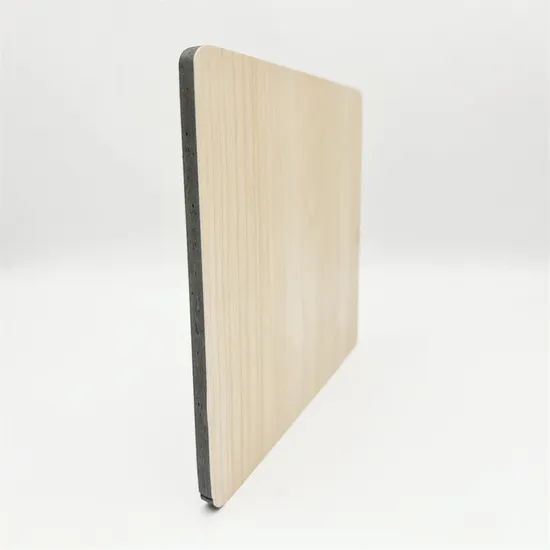 Panel de pared decorativo de aluminio compuesto con veta de madera ignífuga a precio de fábrica